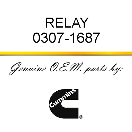 RELAY 0307-1687