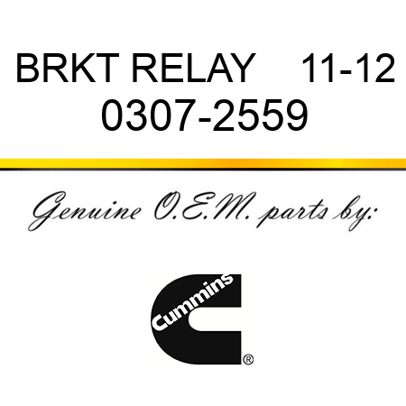 BRKT RELAY    11-12 0307-2559