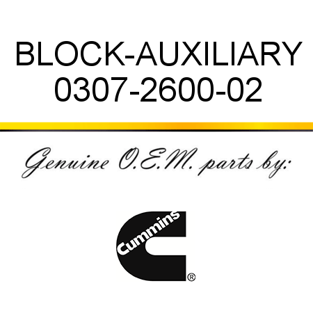 BLOCK-AUXILIARY 0307-2600-02