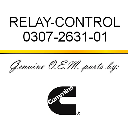 RELAY-CONTROL 0307-2631-01
