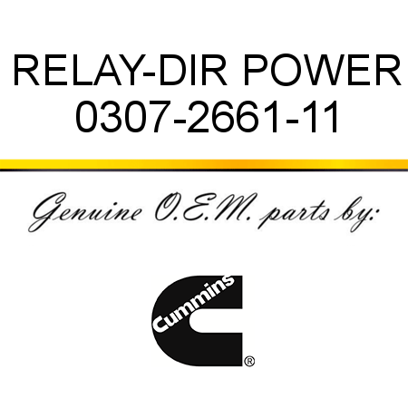 RELAY-DIR POWER 0307-2661-11