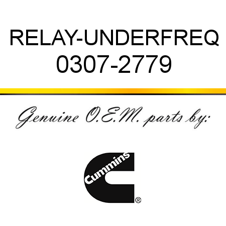 RELAY-UNDERFREQ 0307-2779