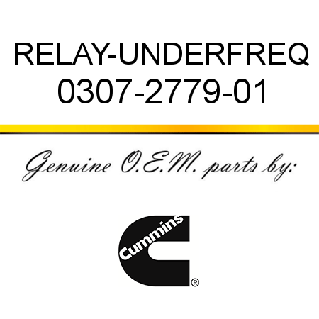 RELAY-UNDERFREQ 0307-2779-01
