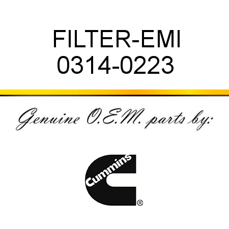 FILTER-EMI 0314-0223