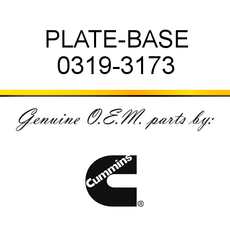 PLATE-BASE 0319-3173