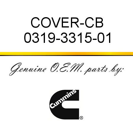 COVER-CB 0319-3315-01