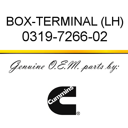 BOX-TERMINAL (LH) 0319-7266-02