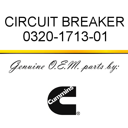 CIRCUIT BREAKER 0320-1713-01