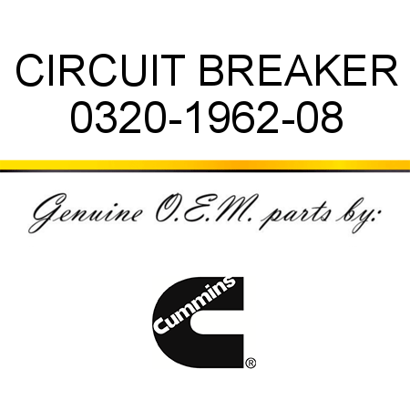 CIRCUIT BREAKER 0320-1962-08