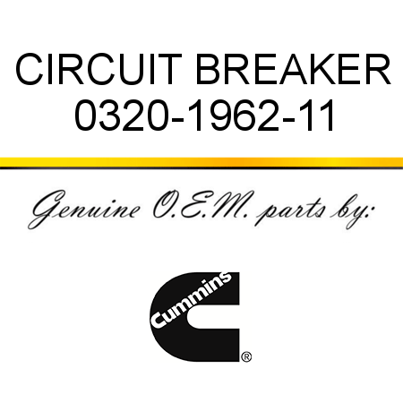 CIRCUIT BREAKER 0320-1962-11