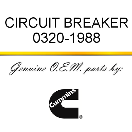 CIRCUIT BREAKER 0320-1988