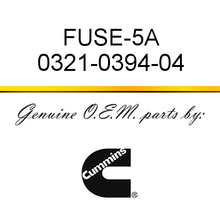 FUSE-5A 0321-0394-04