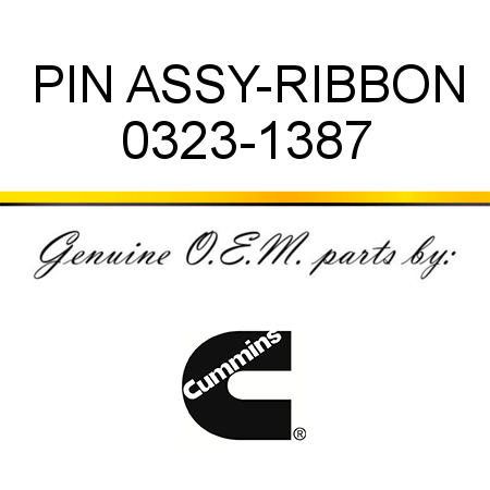 PIN ASSY-RIBBON 0323-1387
