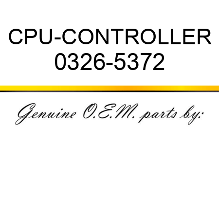 CPU-CONTROLLER 0326-5372