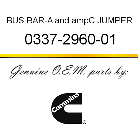 BUS BAR-A&ampC JUMPER 0337-2960-01