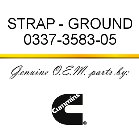 STRAP - GROUND 0337-3583-05