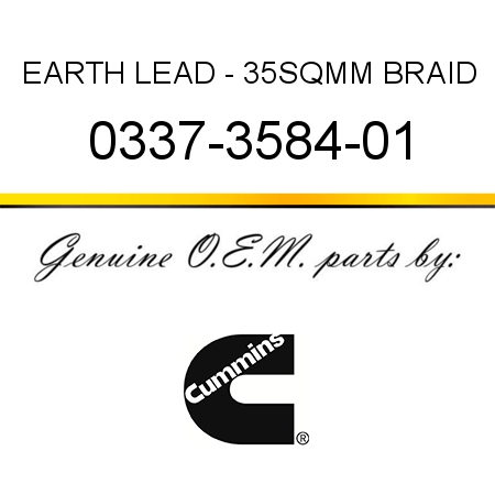 EARTH LEAD - 35SQMM BRAID 0337-3584-01