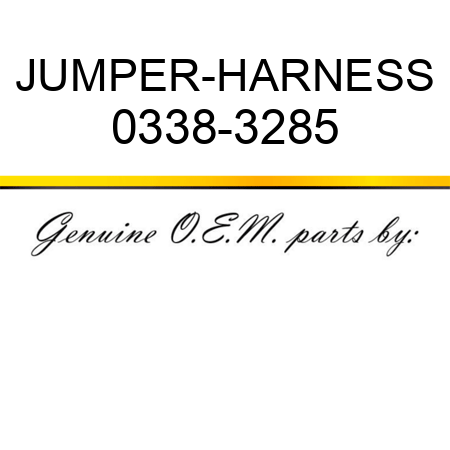 JUMPER-HARNESS 0338-3285