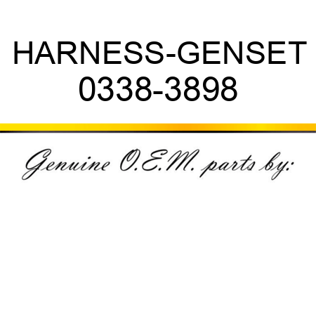 HARNESS-GENSET 0338-3898