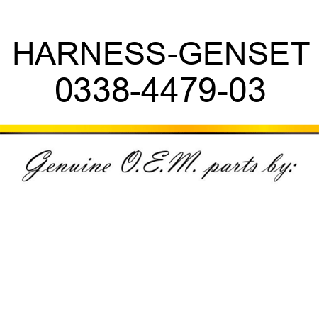 HARNESS-GENSET 0338-4479-03