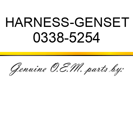 HARNESS-GENSET 0338-5254