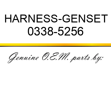 HARNESS-GENSET 0338-5256