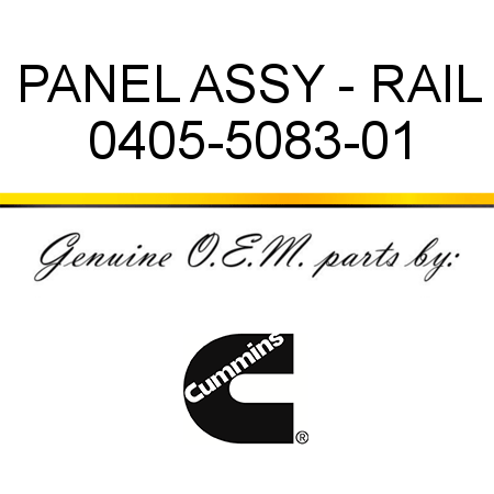 PANEL ASSY - RAIL 0405-5083-01