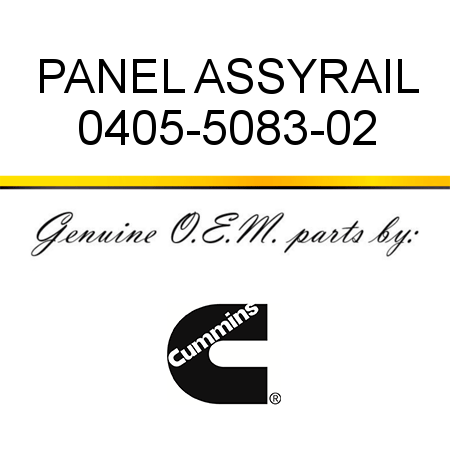 PANEL ASSY,RAIL 0405-5083-02