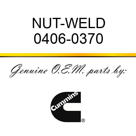 NUT-WELD 0406-0370