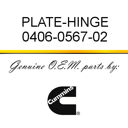 PLATE-HINGE 0406-0567-02