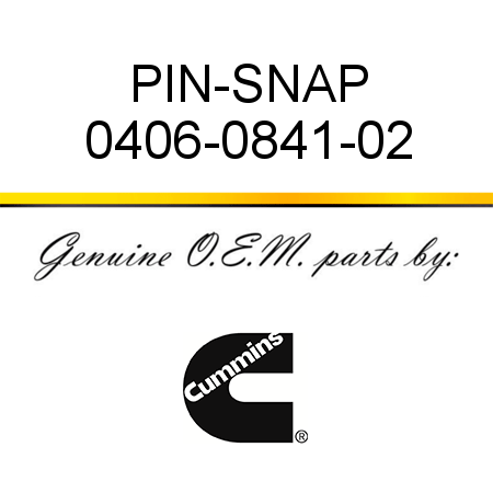 PIN-SNAP 0406-0841-02