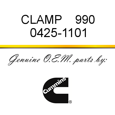 CLAMP    990 0425-1101