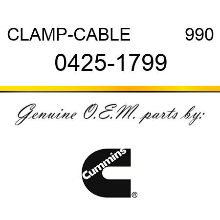 CLAMP-CABLE           990 0425-1799