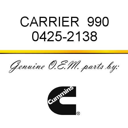 CARRIER  990 0425-2138