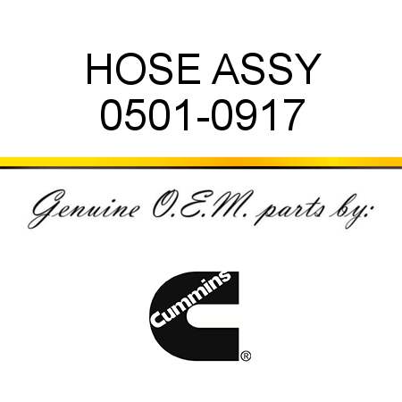 HOSE ASSY 0501-0917
