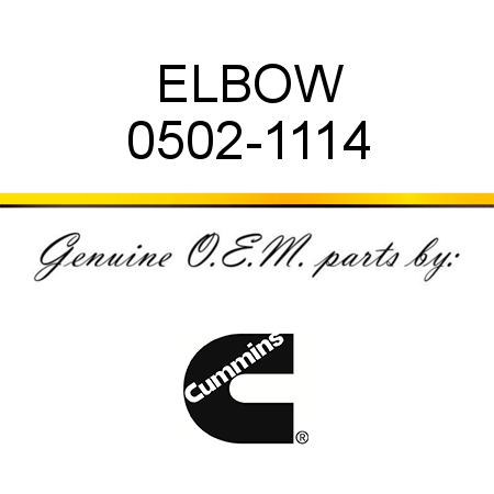 ELBOW 0502-1114