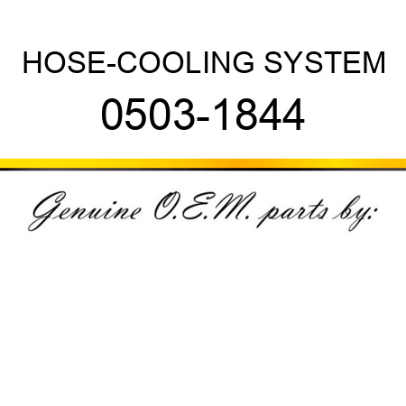 HOSE-COOLING SYSTEM 0503-1844