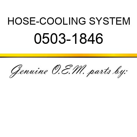 HOSE-COOLING SYSTEM 0503-1846