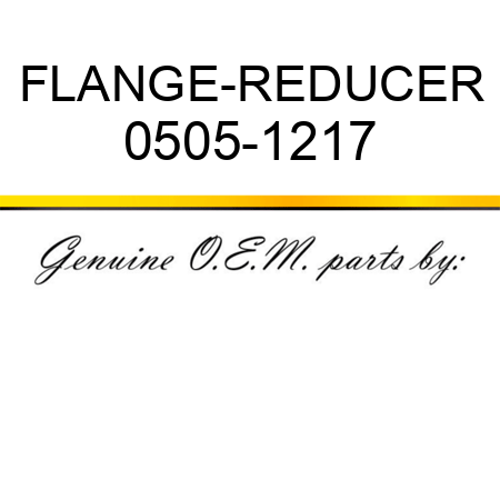 FLANGE-REDUCER 0505-1217