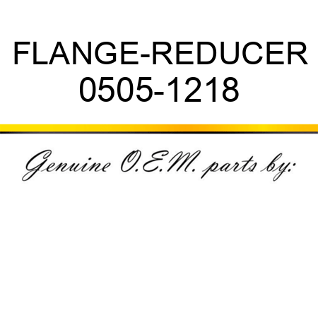 FLANGE-REDUCER 0505-1218