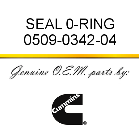 SEAL 0-RING 0509-0342-04