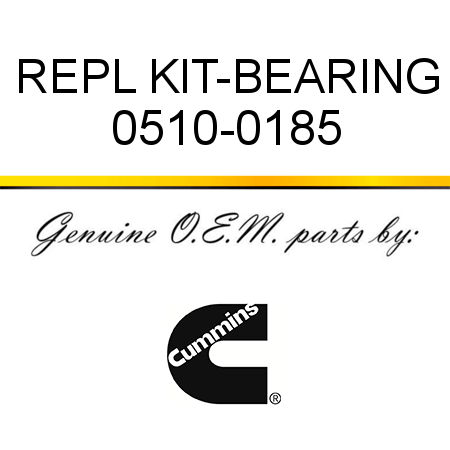 REPL KIT-BEARING 0510-0185