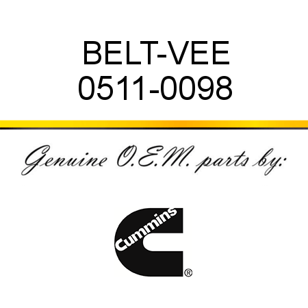 BELT-VEE 0511-0098