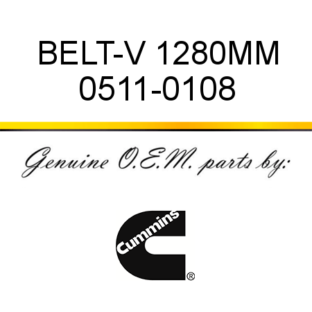 BELT-V 1280MM 0511-0108