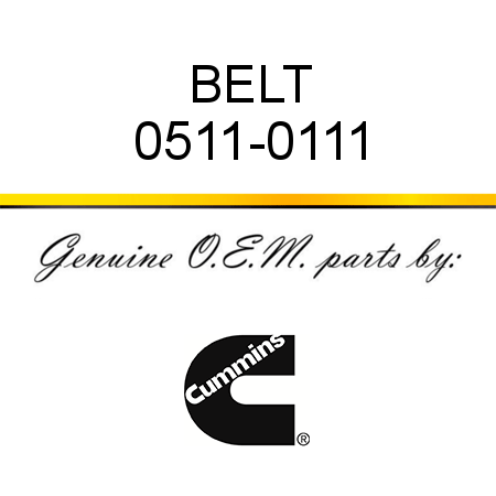 BELT 0511-0111