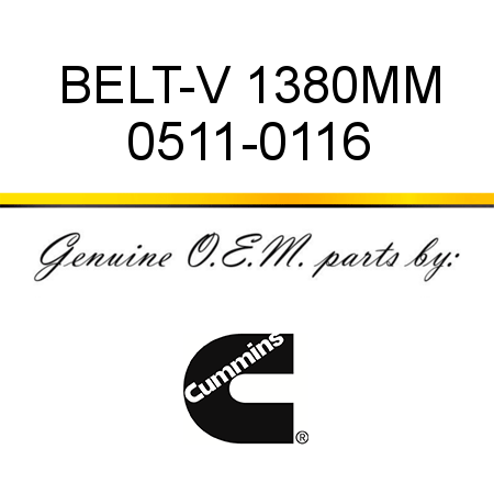 BELT-V 1380MM 0511-0116
