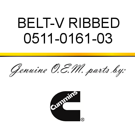 BELT-V RIBBED 0511-0161-03