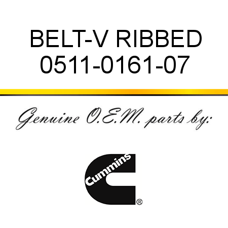 BELT-V RIBBED 0511-0161-07
