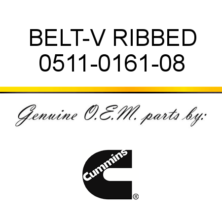 BELT-V RIBBED 0511-0161-08