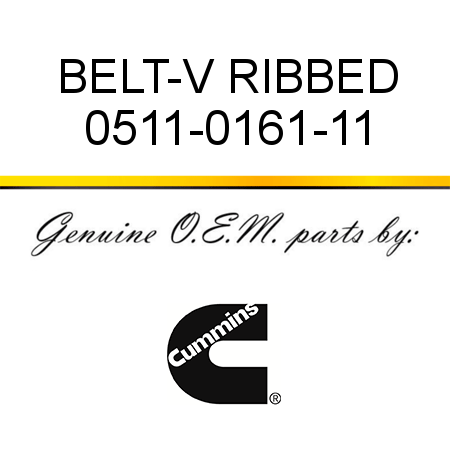 BELT-V RIBBED 0511-0161-11